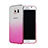 Hard Rigid Transparent Gradient Cover for Samsung Galaxy S6 Duos SM-G920F G9200 Pink