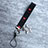 Lanyard Cell Phone Finger Ring Strap Universal K01 Red and Black