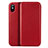 Leather Case Flip Cover for Apple iPhone Xs Max Red