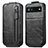 Leather Case Flip Cover Vertical for Google Pixel 6a 5G Black