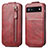 Leather Case Flip Cover Vertical for Google Pixel 6a 5G Red