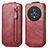 Leather Case Flip Cover Vertical for Huawei Honor Magic5 5G Red