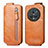 Leather Case Flip Cover Vertical for Huawei Honor Magic5 Pro 5G Brown