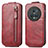 Leather Case Flip Cover Vertical for Huawei Honor Magic5 Pro 5G Red