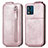 Leather Case Flip Cover Vertical for Motorola Moto E13 Rose Gold