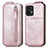 Leather Case Flip Cover Vertical for Motorola Moto Edge Plus (2023) 5G Rose Gold