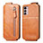 Leather Case Flip Cover Vertical for Motorola Moto G42 Brown