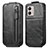 Leather Case Flip Cover Vertical for Motorola Moto G53 5G Black