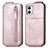 Leather Case Flip Cover Vertical for Motorola Moto G73 5G Rose Gold