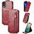 Leather Case Flip Cover Vertical for Nokia C210