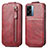 Leather Case Flip Cover Vertical for Oppo A77 5G Red
