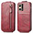 Leather Case Flip Cover Vertical for Oppo F21 Pro 4G Red