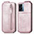 Leather Case Flip Cover Vertical for Oppo K10 5G India Rose Gold