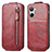 Leather Case Flip Cover Vertical for Realme 10 Pro 5G Red