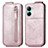 Leather Case Flip Cover Vertical for Realme C33 Rose Gold