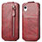 Leather Case Flip Cover Vertical for Samsung Galaxy A22 5G SC-56B Red