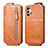 Leather Case Flip Cover Vertical for Samsung Galaxy A32 5G Brown