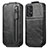 Leather Case Flip Cover Vertical for Samsung Galaxy A72 4G Black