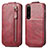 Leather Case Flip Cover Vertical for Sony Xperia 1 IV SO-51C Red