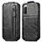 Leather Case Flip Cover Vertical for Sony Xperia 10 IV Black