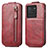Leather Case Flip Cover Vertical for Vivo iQOO Neo6 5G Red