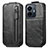 Leather Case Flip Cover Vertical for Vivo iQOO Z6 Lite 5G Black