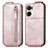 Leather Case Flip Cover Vertical for Vivo Y02S Rose Gold