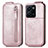 Leather Case Flip Cover Vertical for Vivo Y35 4G Rose Gold