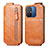 Leather Case Flip Cover Vertical for Xiaomi Poco C55 Brown