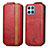 Leather Case Flip Cover Vertical S01D for Huawei Honor 70 Lite 5G Red