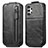 Leather Case Flip Cover Vertical S01D for Samsung Galaxy A13 4G Black