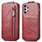 Leather Case Flip Cover Vertical S01D for Samsung Galaxy A13 4G Red