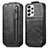 Leather Case Flip Cover Vertical S01D for Samsung Galaxy A33 5G Black