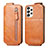 Leather Case Flip Cover Vertical S01D for Samsung Galaxy A33 5G Brown