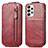 Leather Case Flip Cover Vertical S01D for Samsung Galaxy A33 5G Red