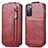 Leather Case Flip Cover Vertical S01D for Samsung Galaxy S20 FE (2022) 5G Red