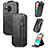 Leather Case Flip Cover Vertical S01D for Sharp Aquos R8