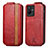 Leather Case Flip Cover Vertical S01D for Vivo iQOO Z6x Red