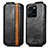 Leather Case Flip Cover Vertical S01D for Vivo Y35 4G