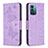 Leather Case Stands Butterfly Flip Cover Holder B01F for Nokia G11 Clove Purple