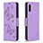 Leather Case Stands Butterfly Flip Cover Holder B01F for Samsung Galaxy A02 Clove Purple