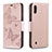 Leather Case Stands Butterfly Flip Cover Holder B01F for Samsung Galaxy A10