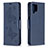 Leather Case Stands Butterfly Flip Cover Holder B01F for Samsung Galaxy A12 5G Blue