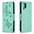 Leather Case Stands Butterfly Flip Cover Holder B01F for Samsung Galaxy A12 Nacho