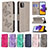 Leather Case Stands Butterfly Flip Cover Holder B01F for Samsung Galaxy A22 5G