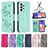 Leather Case Stands Butterfly Flip Cover Holder B01F for Samsung Galaxy A23 4G