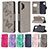 Leather Case Stands Butterfly Flip Cover Holder B01F for Samsung Galaxy A32 4G