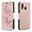 Leather Case Stands Butterfly Flip Cover Holder B01F for Samsung Galaxy A40