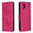 Leather Case Stands Butterfly Flip Cover Holder B01F for Samsung Galaxy A42 5G Hot Pink