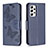 Leather Case Stands Butterfly Flip Cover Holder B01F for Samsung Galaxy A53 5G Blue